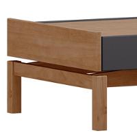 Mesa De Centro Para Sala De Estar Retangular Esdras F06 Tauari Concret - Lyam Decor - 6