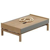 Mesa De Centro Para Sala De Estar Retangular Esdras F06 Oak Ferrolack - Lyam Decor - 1