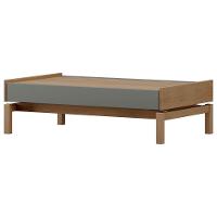 Mesa De Centro Para Sala De Estar Retangular Esdras F06 Oak Ferrolack - Lyam Decor - 6