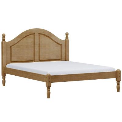 Cama Casal Queen De Madeira Maciça Provençal Para Colchão 158x198 Zahav F06 Freijó - Lyam Decor
