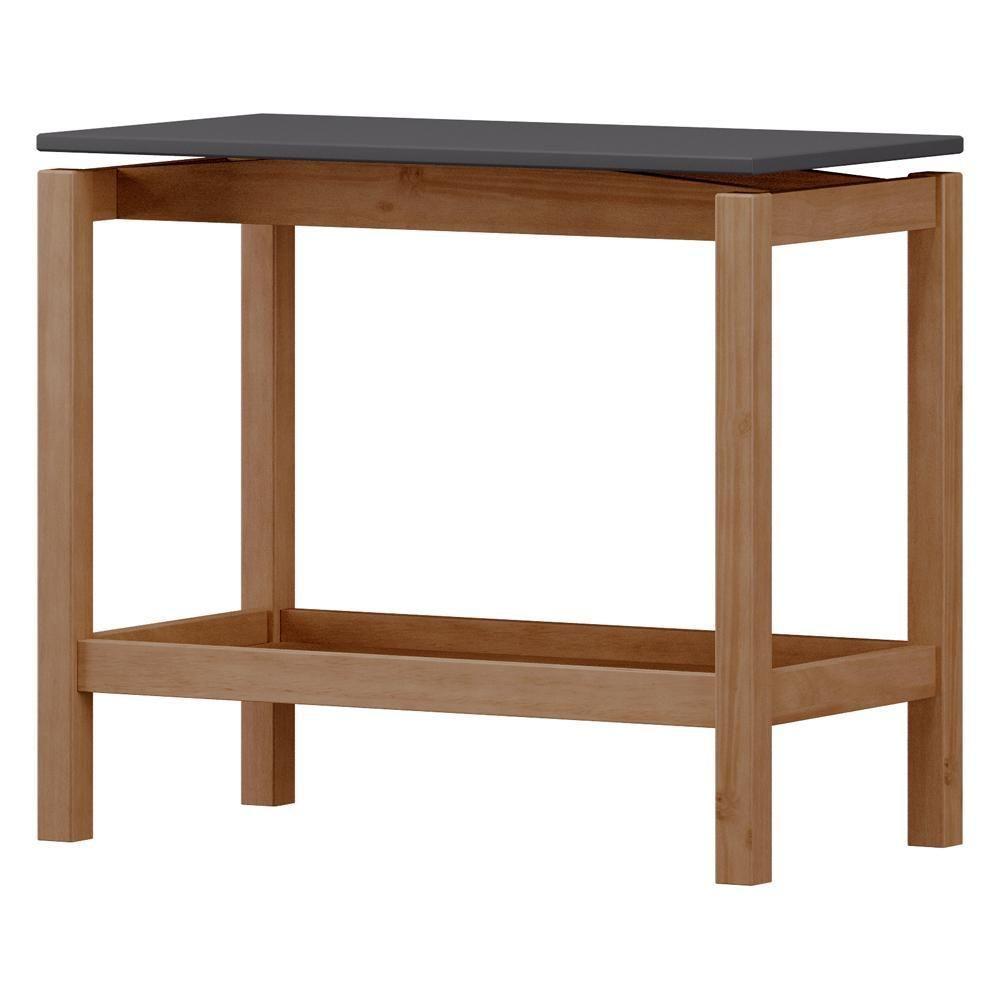 Mesa Lateral Para Sala De Estar Retangular Esdras F06 Tauari Concret - Lyam Decor - 5