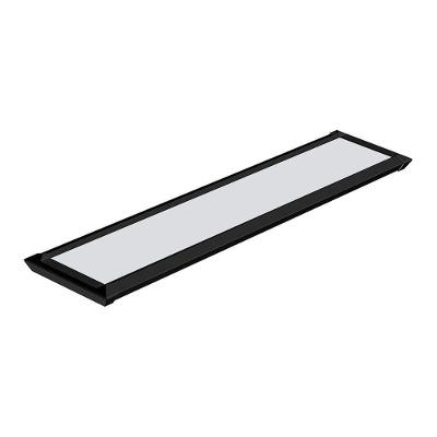 Luminária Led Taschibra Tl Slim 20 De Sobrepor 40w Bivolt Preta 3000k Luz Amarela