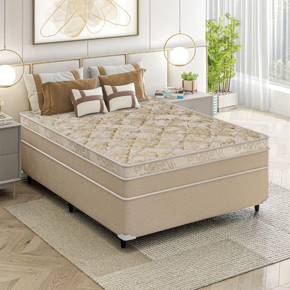 Cama Box Solteiro + Colchão Molas Ensacadas Don Cielo Viscogel Europillow 88x188x72cm - 4