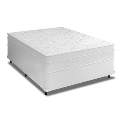 Cama Box Casal + Colchão Molas Ensacadas Don Confort Europillow 138x188x74cm