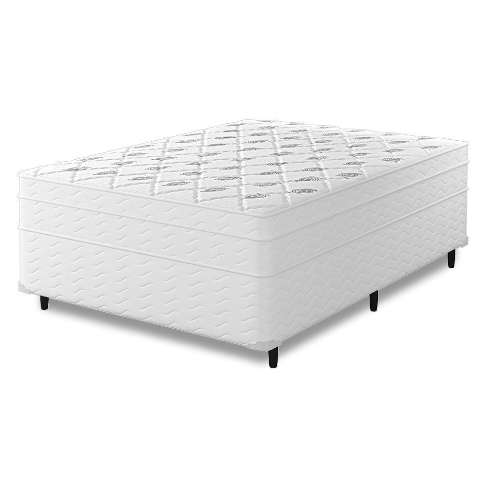 Cama Box Casal + Colchão Molas Ensacadas Capitano Eps Europillow 138x188x67cm - 1