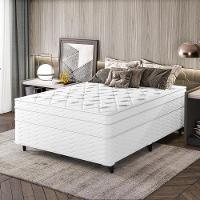Cama Box Casal + Colchão Molas Ensacadas Capitano Eps Europillow 138x188x67cm - 2