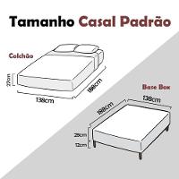 Cama Box Casal + Colchão Molas Ensacadas Capitano Eps Europillow 138x188x67cm - 4