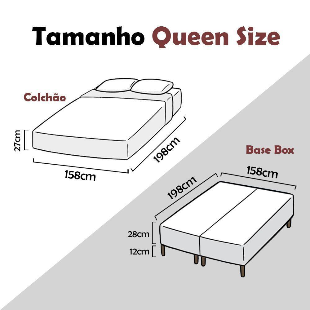 Cama Box Queen + Colchão Molas Ensacadas Capitano Eps Europillow 158x198x67cm - 4