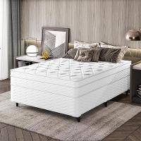 Cama Box Queen + Colchão Molas Ensacadas Capitano Eps Europillow 158x198x67cm - 2