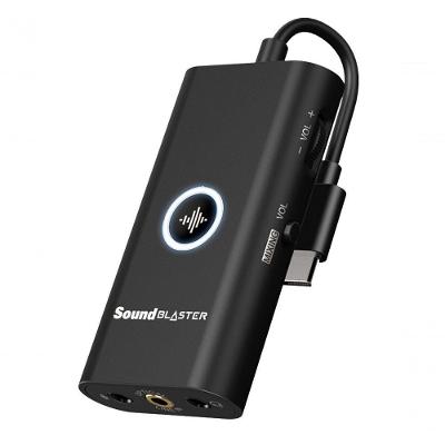 Placa De Som Sound Blaster G3 Portatil Usb-c Para Ps4
