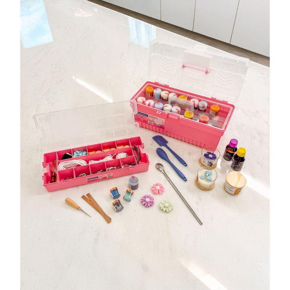 Caixa Plástica Para Ferramentas 17 Tramontina Com Bandeja Removível Tramontina - 2