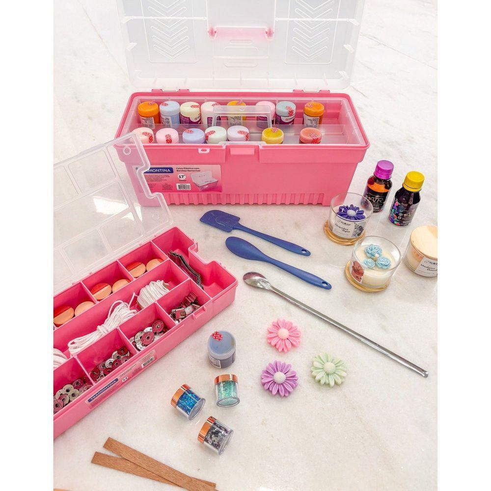 Caixa Plástica Para Ferramentas 17 Tramontina Com Bandeja Removível Tramontina - 3