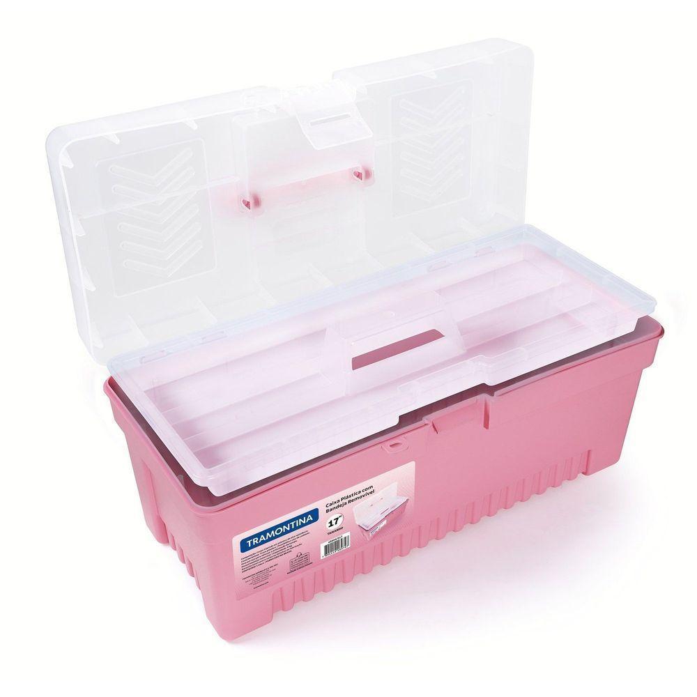 Caixa Plástica Para Ferramentas 17 Tramontina Com Bandeja Removível Tramontina - 4