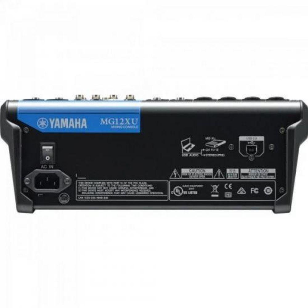 Mesa De Som Analógica Yamaha Mg12xu 12 Canais Bivolt Preta [f002] - 2