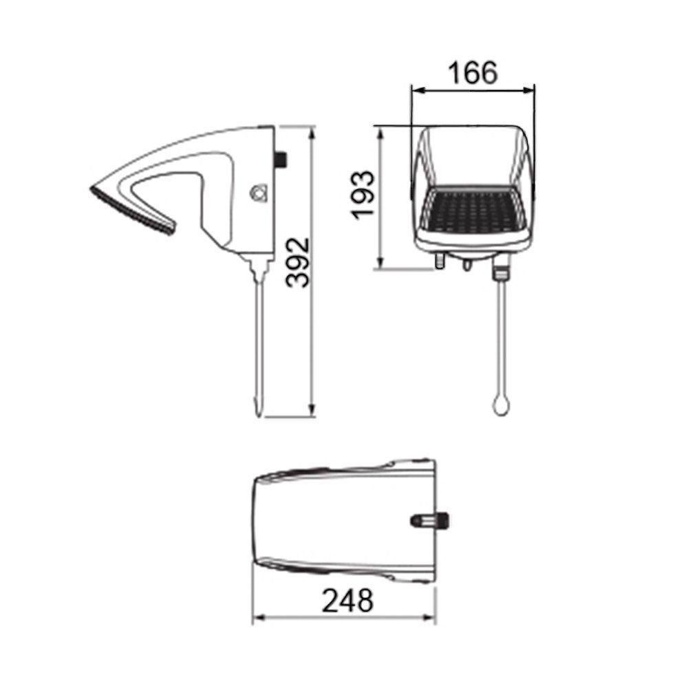 Chuveiro Lorenzetti Futura Eletrônico Blindado Branco 110V - 5000W - 4