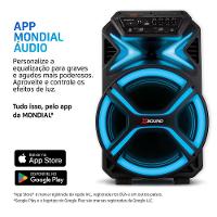 Caixa De Som Amplificada Mondial CM-550-L 550W RMS Preto Bivolt