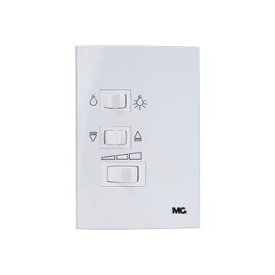 Controle Para Ventilador De Teto Margirius Sleek 4x2 3 Velocidades Com Capacitor 200W Branco 220V