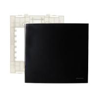 Placa Cega Com Suporte Margirius Sleek 4x4 Preto Ebony - 1