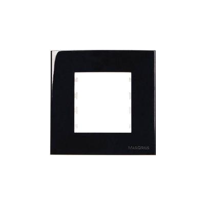 Placa Com Suporte Para Móveis Margirius Sleek 80x80 Preto Ebony