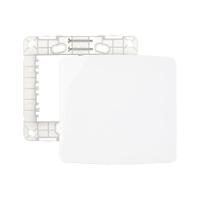 Placa Cega Com Suporte Margirius B3 4x4 Branca - 1