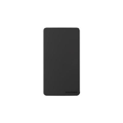 Placa Cega Para Condulete Com Suporte Margirius Sleek Caixa 3-4 Preto Ebony