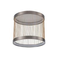 Plafon Nordecor Beys 2938 Led Bivolt Cinza-dourado 3000K