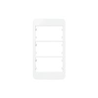 Placa Para Condulete Com Suporte Margirius Sleek Caixa 3-4 Para 3 Módulos Branca - 1