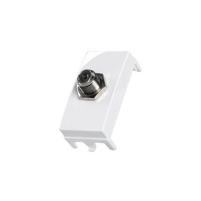 Módulo Tomada Antena De Tv Margirius Sleek Para Cabo Coaxial Branco