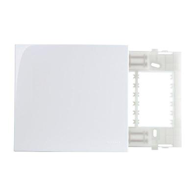 Placa Cega Com Suporte Margirius Sleek 4x4 Branca