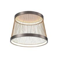 Plafon Nordecor Beys 2939 Led Bivolt Cinza-dourado 3000K - 1