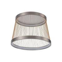 Plafon Nordecor Beys 2939 Led Bivolt Cinza-dourado 3000K