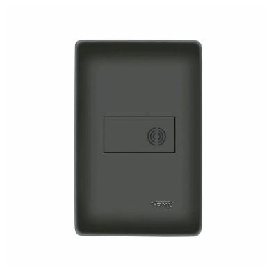 Cigarra Fame Habitat Black De Embutir Com Placa 4x2 Preta