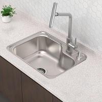 Cuba Tramontina Morgana Compact 48 Fx Undermount 55x42 93815392 Aço Inox Escovado Com Acessório