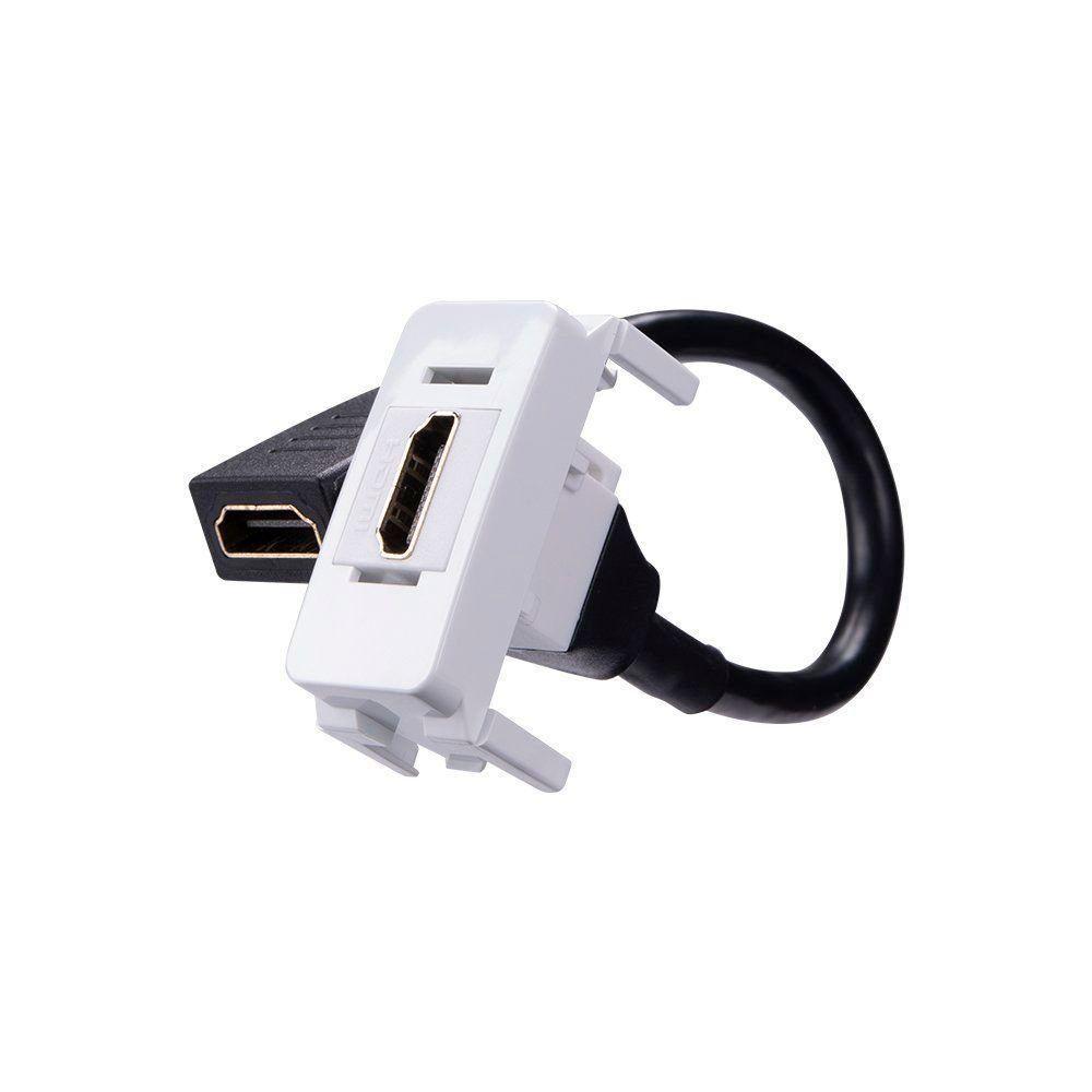 Módulo Tomada Hdmi Margirius B3 Branco - 1