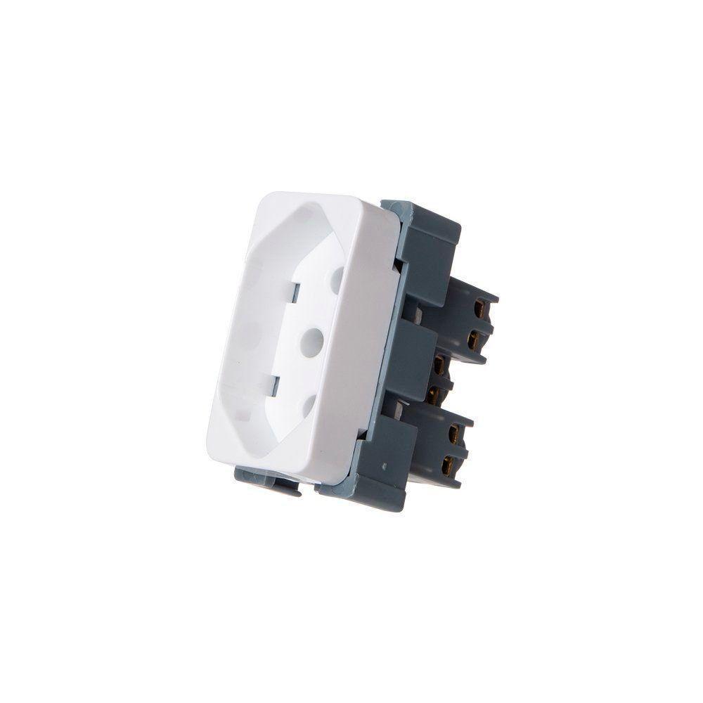 Módulo Tomada Margirius B3 2p+t 10A Branco - 1
