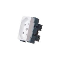 Módulo Tomada Margirius B3 2p+t 10A Branco - 1