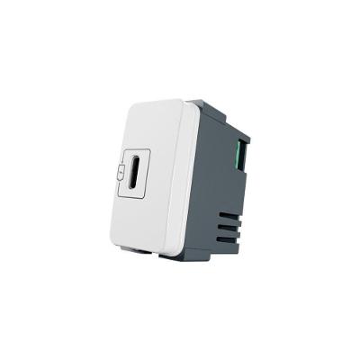 Módulo Tomada Carregador Usb-c Margirius B3 2a 10W Branco