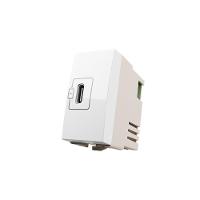 Módulo Tomada Carregador Usb-c Margirius Sleek 2a 10W Branco - 1