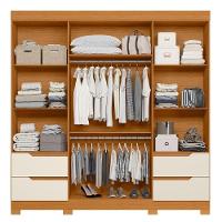 Guarda Roupa Casal Vivacce 4 Portas E 4 Gavetas Cinamomo-off White - Móveis Albatroz Cinamomo-off White - 3