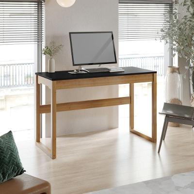 Mesa Escrivaninha Paris Madeira Maciça Preto 120 Cm