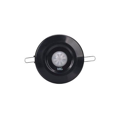 Sensor De Presença Margirius Standard Mpt-40ef De Embutir Teto De Gesso Bivolt Preto