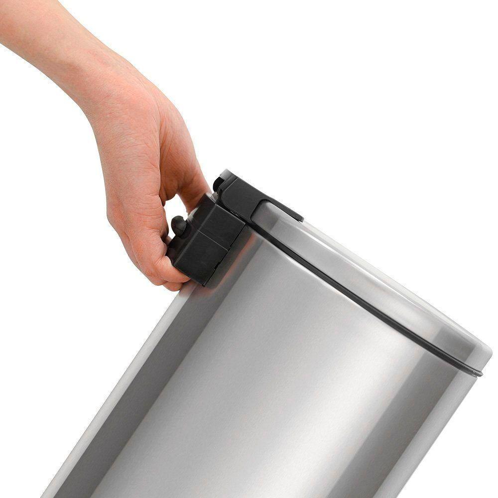 Lixeira Tramontina Loop Com Pedal 5l Redonda Inox Polido Inox Polido - 3