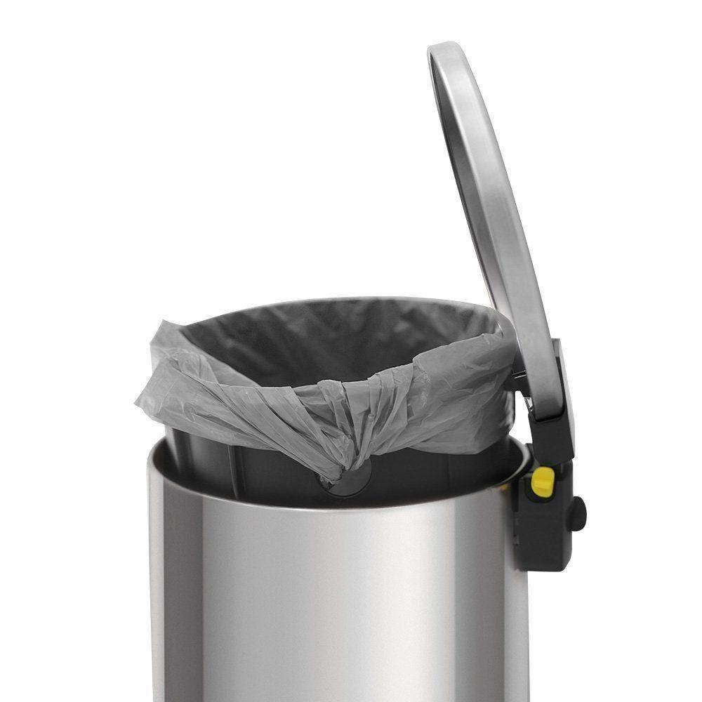 Lixeira Tramontina Loop Com Pedal 3l Redonda Inox Polido - 2
