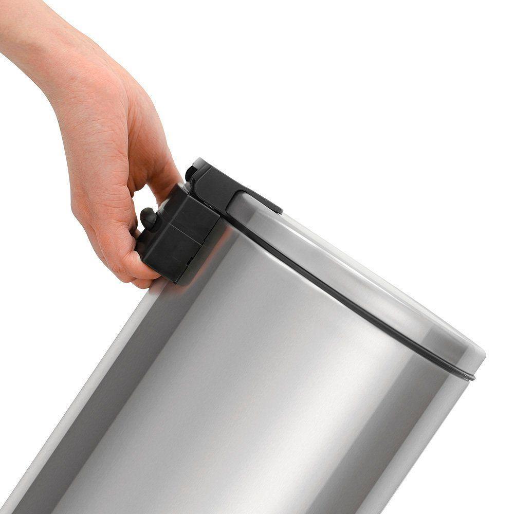 Lixeira Tramontina Loop Com Pedal 3l Redonda Inox Polido - 3