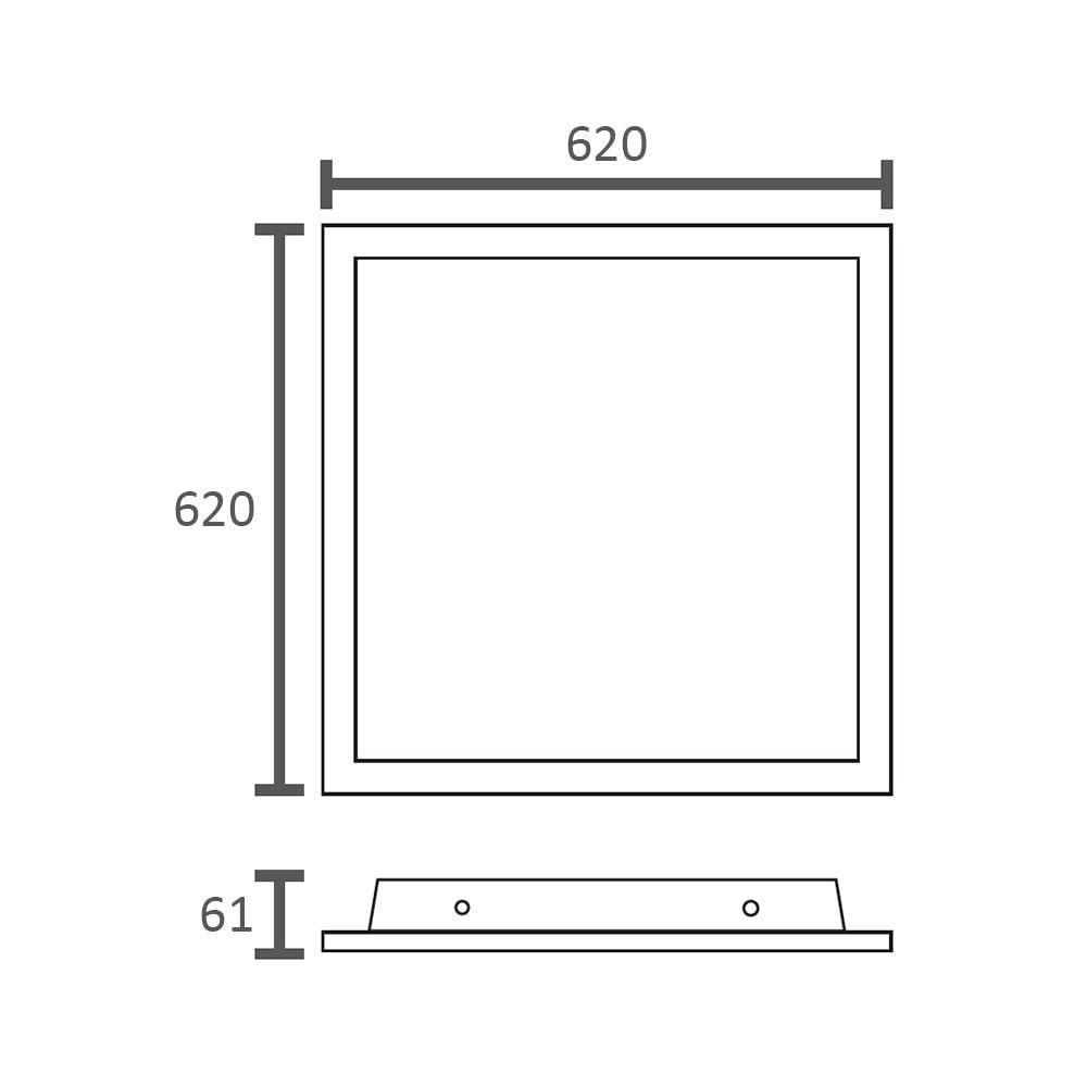 Luminária Led Taschibra Rhino Fm6 De Embutir 53w Bivolt 4000K Luz Neutra Branco - 2