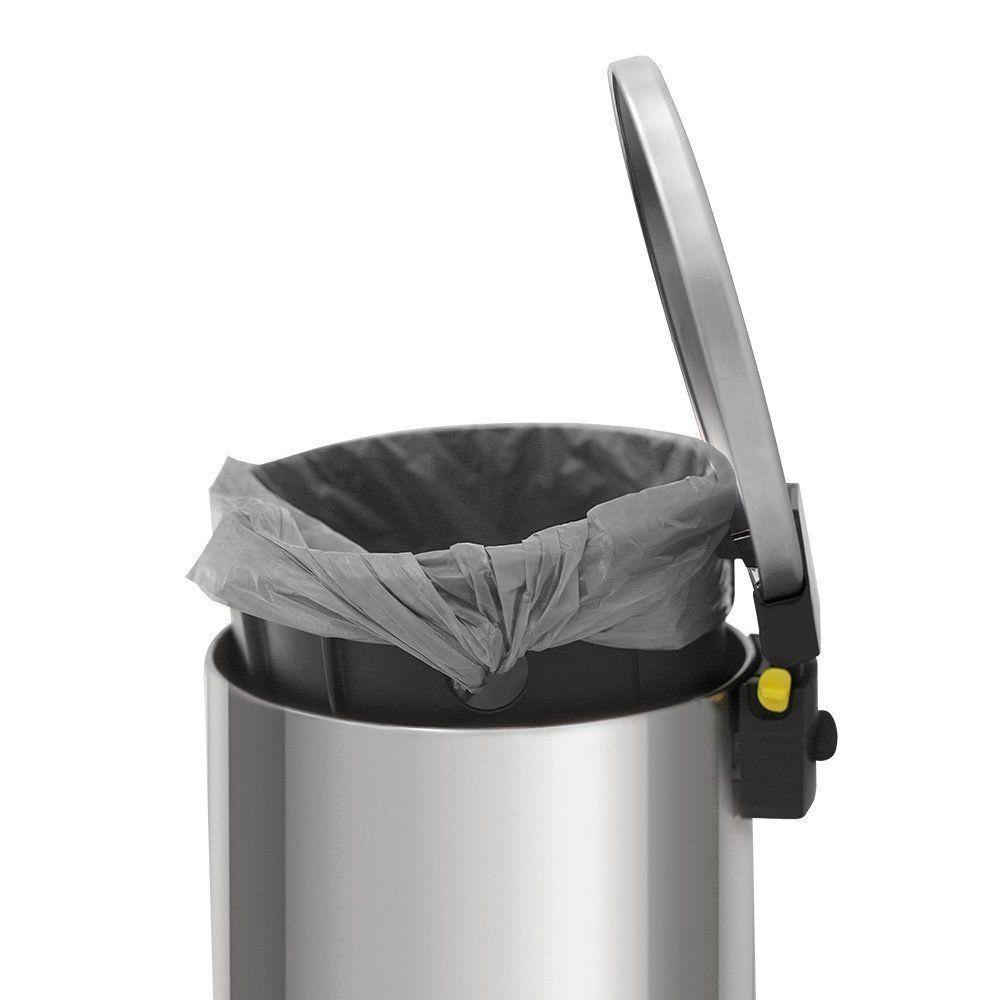 Lixeira Tramontina Loop Com Pedal 20l Redonda Inox Polido Inox Polido - 2