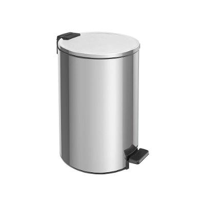 Lixeira Tramontina Loop Com Pedal 20l Redonda Inox Polido Inox Polido