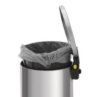 Lixeira Tramontina Loop Com Pedal 20l Redonda Inox Polido Inox Polido - 2