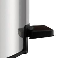 Lixeira Tramontina Loop Com Pedal 20l Redonda Inox Polido Inox Polido