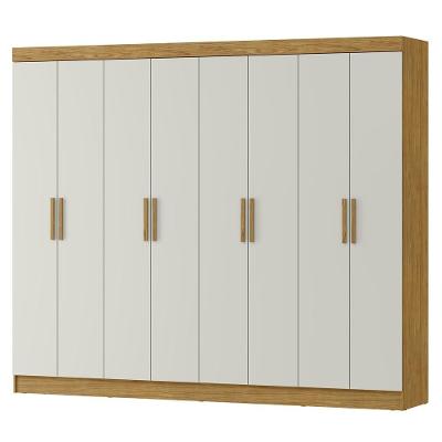 Guarda Roupa Casal 8 Portas 236 Cm Rg138 Marrocos Off White Mxm